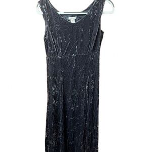 Sundance Gunmetal Gray Crushed Velvet Dress